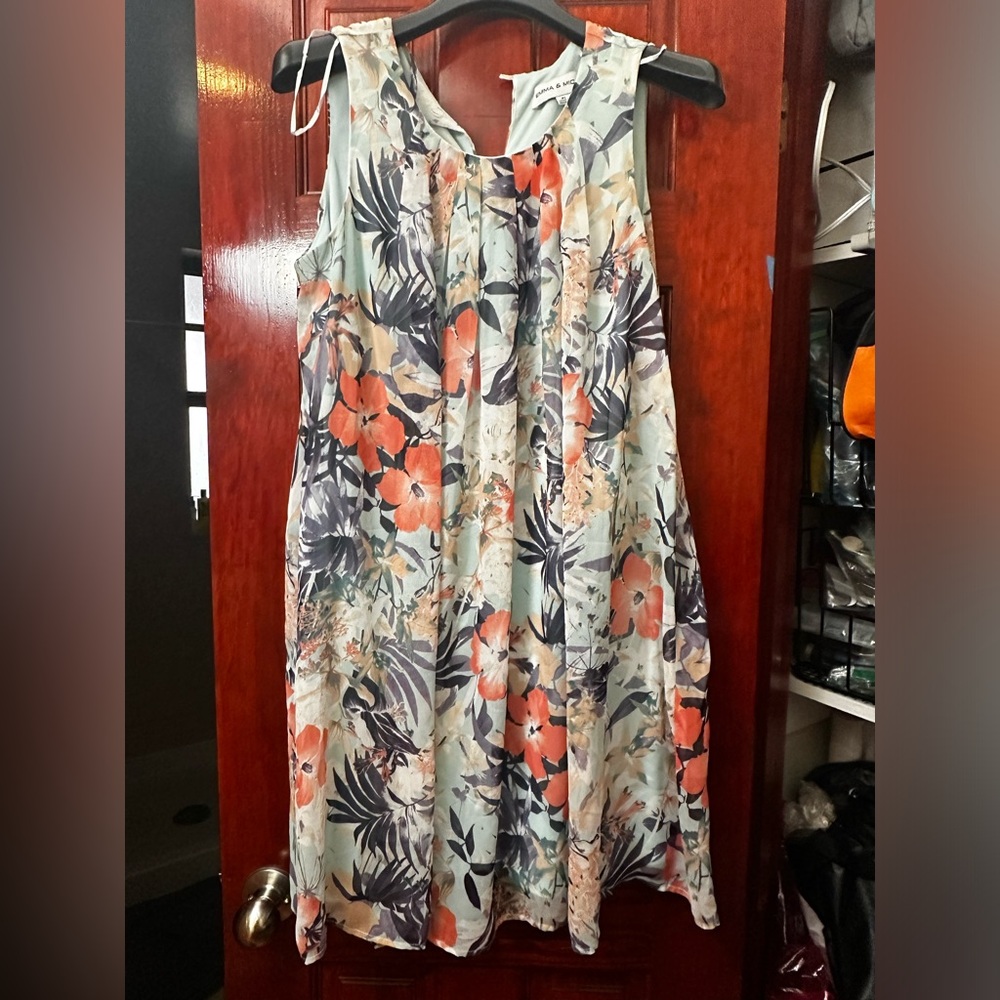 Blue Floral Petite Dress